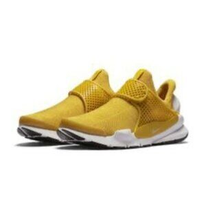 Nike Sock Dart SE Women's Sneakers Yellow/White Size 9 Lightweight & Breathable